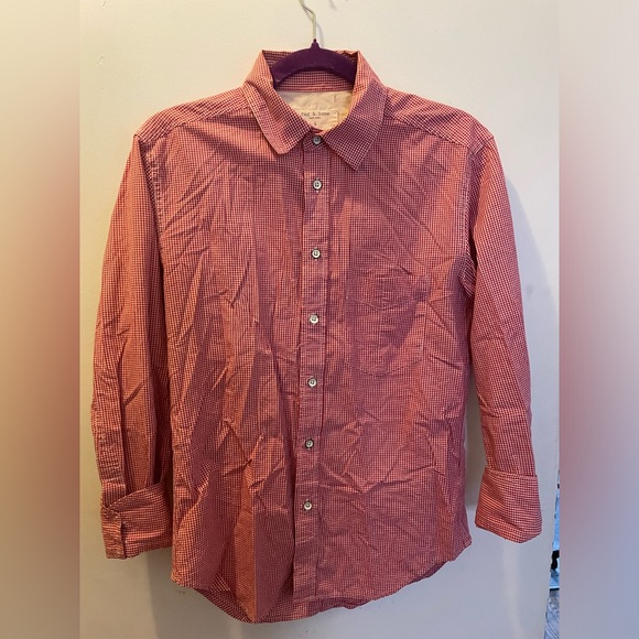 Rag & Bone Red Gingham Button Down - Picture 6 of 6